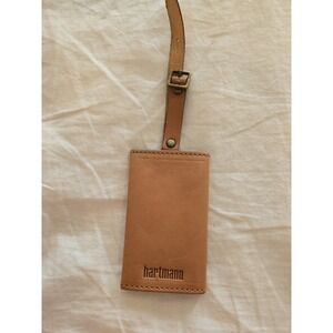 Vintage Hartmann Leather Luggage Tag Snaps Folding Address card holder